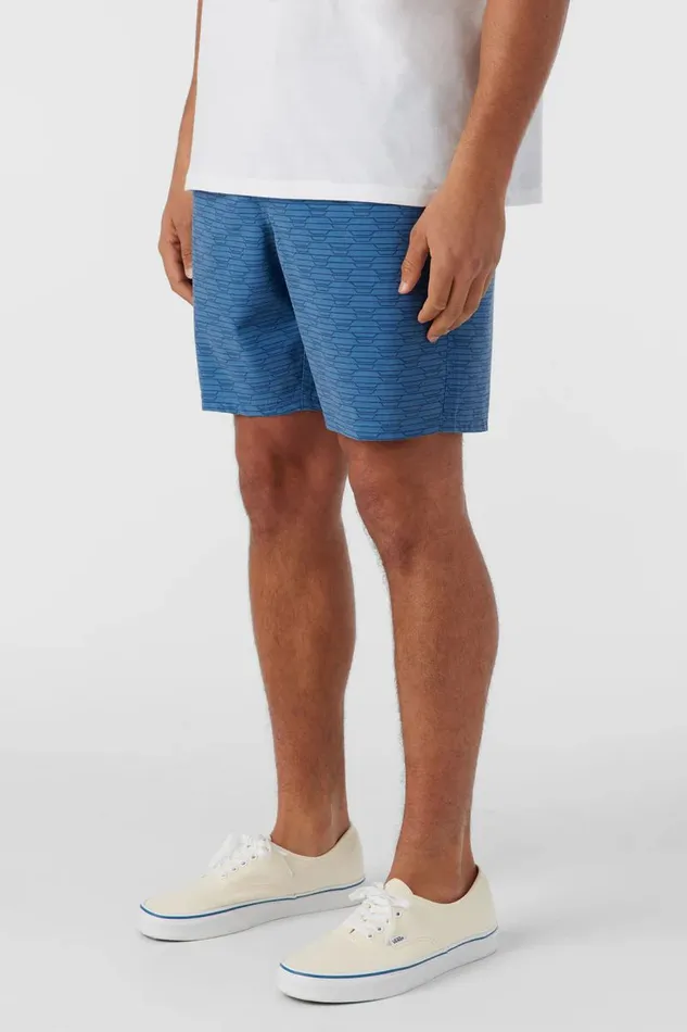 STOCKTON PRINT ELASTIC WAIST 18034 HYBRID SHORTS Copen Blue Men O039NEILL Clothing