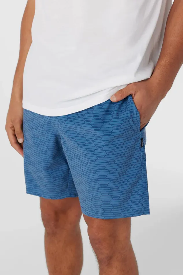 STOCKTON PRINT ELASTIC WAIST 18034 HYBRID SHORTS Copen Blue Men O039NEILL Clothing