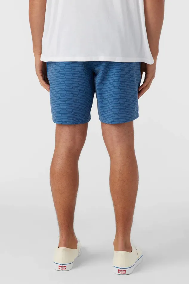 STOCKTON PRINT ELASTIC WAIST 18034 HYBRID SHORTS Copen Blue Men O039NEILL Clothing