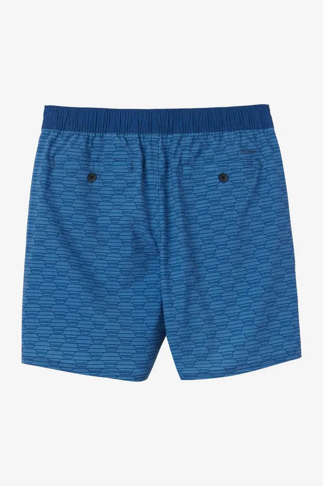 STOCKTON PRINT ELASTIC WAIST 18034 HYBRID SHORTS Copen Blue Men O039NEILL Clothing