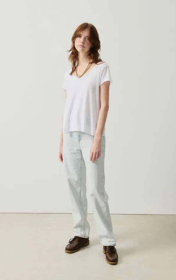 Straight Leg Jeans Joybird Winter Bleached Women American Vintage Jeans Straight Leg Jeans Joybird Winter Bleached Women American Vintage Jeans
