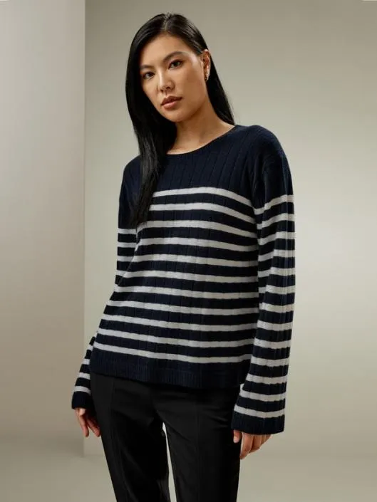 Striped Cashmere Sweater Women Lilysilk Knitwear