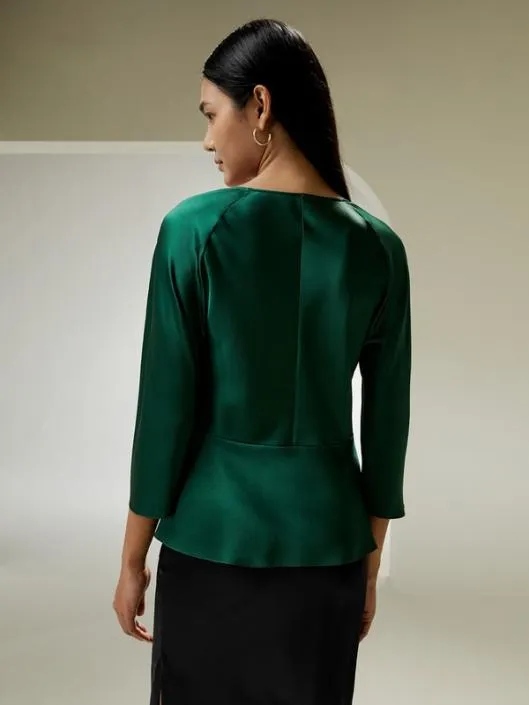 Stylish Pullover Silk Shirt With Waist Tie For All Occasions Women Blouses Lilysilk Shirts