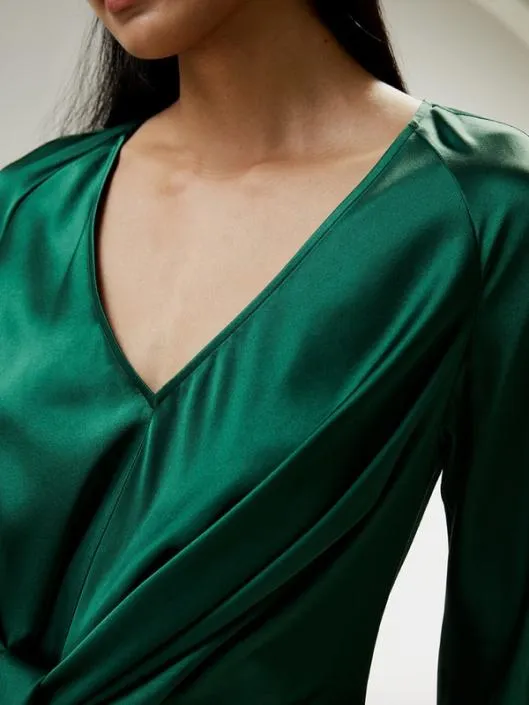 Stylish Pullover Silk Shirt With Waist Tie For All Occasions Women Blouses Lilysilk Shirts