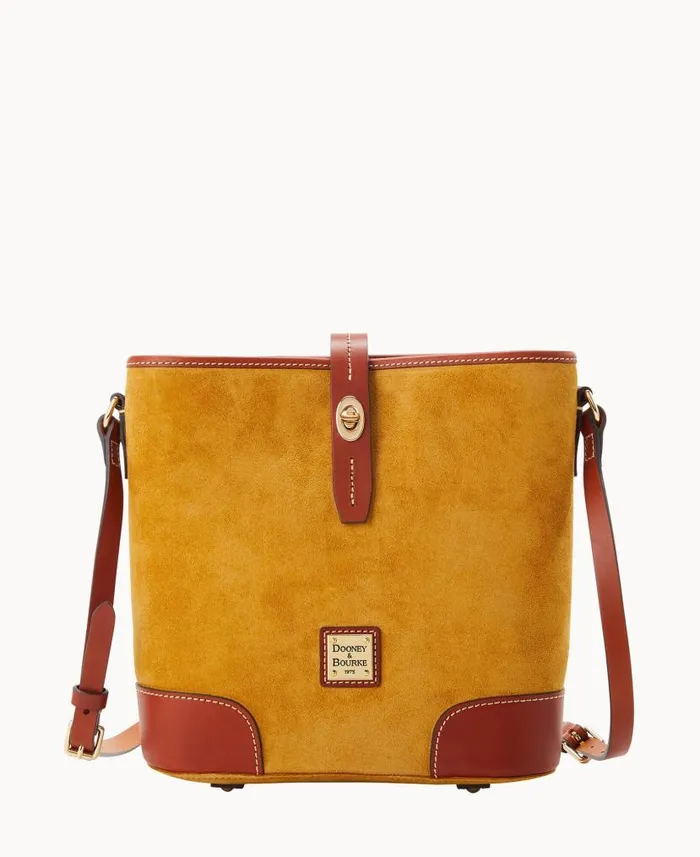 Suede Crossbody Bucket Chamois Woman Dooney and Bourke Crossbodies