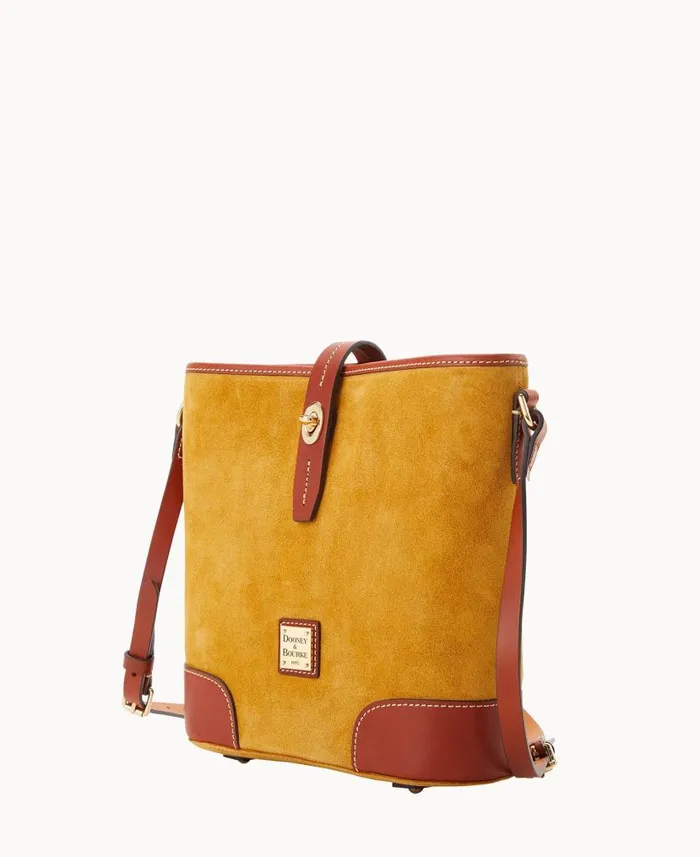 Suede Crossbody Bucket Chamois Woman Dooney and Bourke Crossbodies Suede Crossbody Bucket Chamois Woman Dooney and Bourke Crossbodies