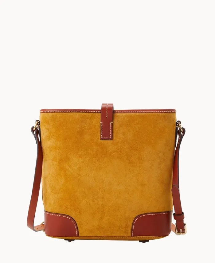 Suede Crossbody Bucket Chamois Woman Dooney and Bourke Crossbodies Suede Crossbody Bucket Chamois Woman Dooney and Bourke Crossbodies