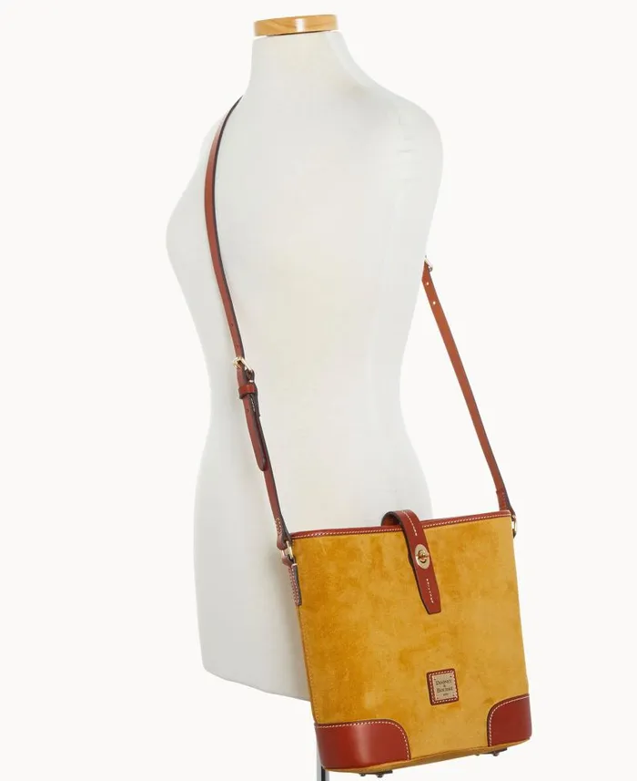 Suede Crossbody Bucket Chamois Woman Dooney and Bourke Crossbodies Suede Crossbody Bucket Chamois Woman Dooney and Bourke Crossbodies