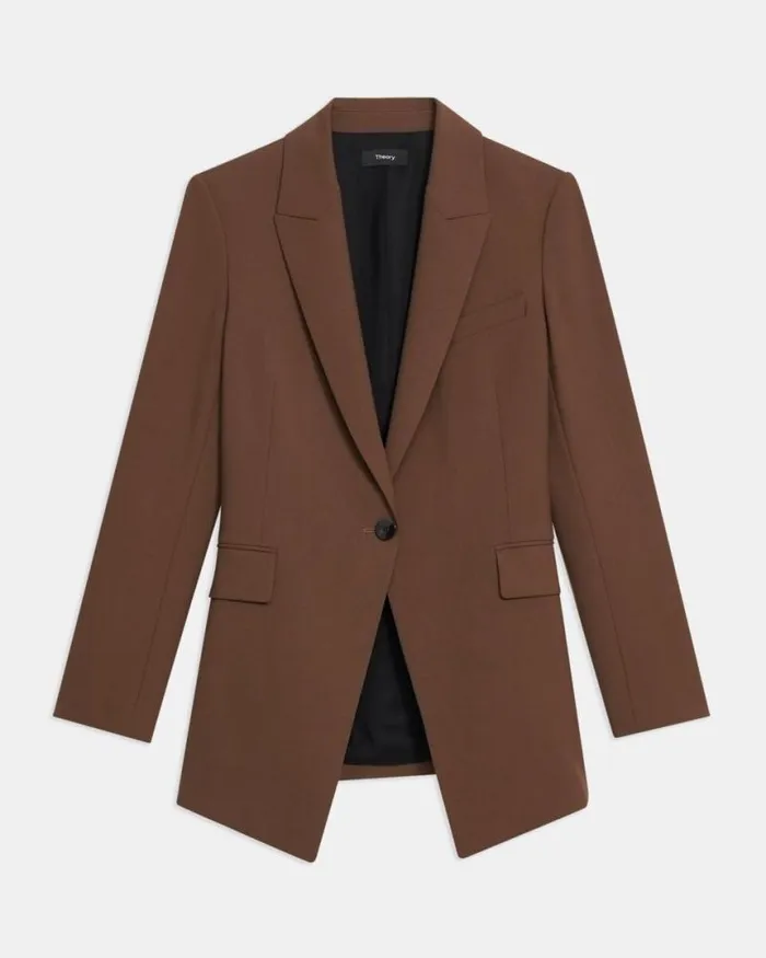 Suits Women Theory Etiennette Blazer In Good Wool Russet