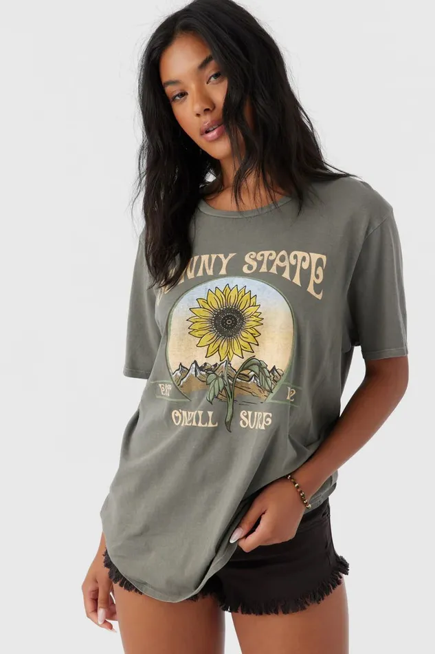 SUNNY STATE TEE Smoked Pearl Women O039NEILL Clothing
