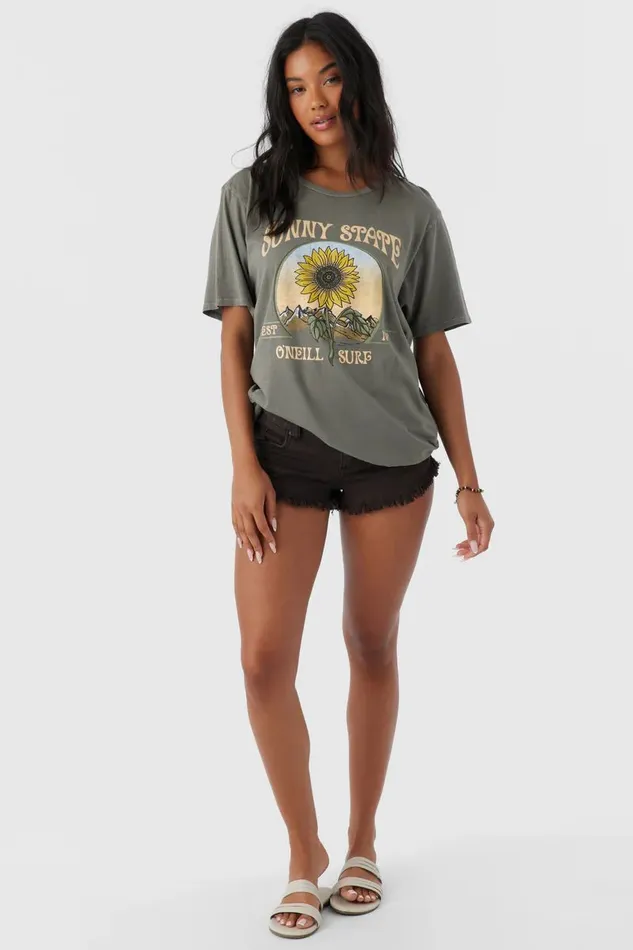 SUNNY STATE TEE Smoked Pearl Women O039NEILL Clothing