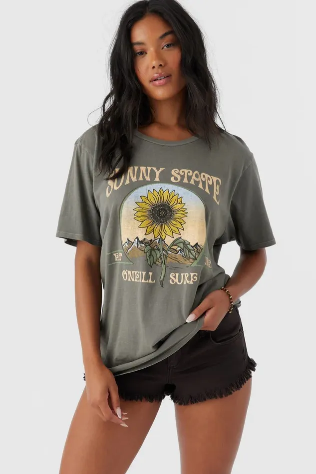 SUNNY STATE TEE Smoked Pearl Women O039NEILL Clothing