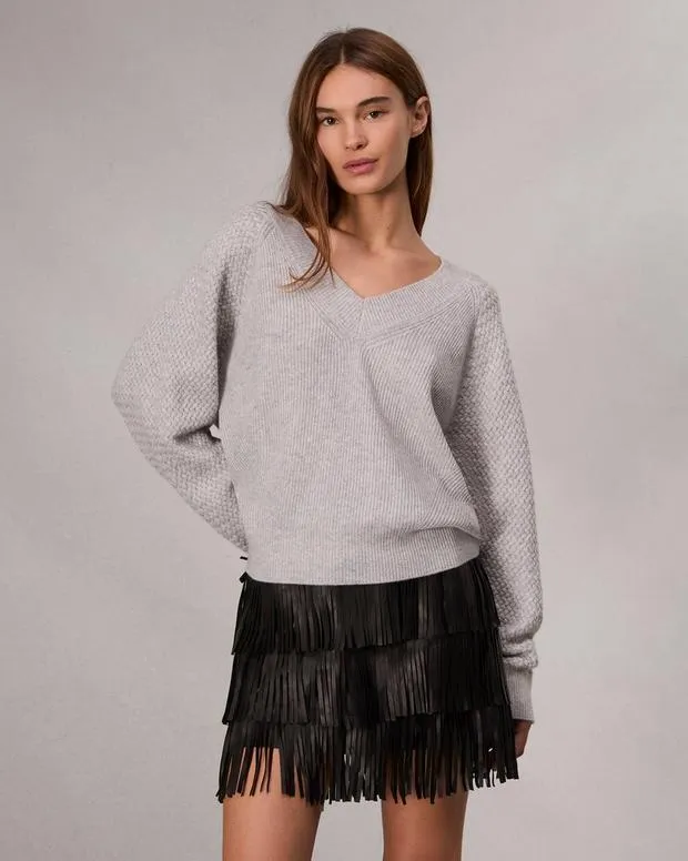 Sweaters and Sweatshirts Women Rag and Bone Kaylee Cashmere Sweater Heather Grey Sweaters and Sweatshirts Women Rag and Bone Kaylee Cashmere Sweater Heather Grey