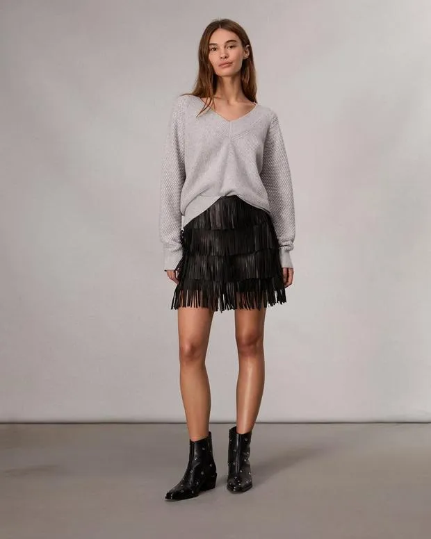 Sweaters and Sweatshirts Women Rag and Bone Kaylee Cashmere Sweater Heather Grey