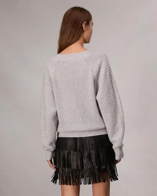 Sweaters and Sweatshirts Women Rag and Bone Kaylee Cashmere Sweater Heather Grey