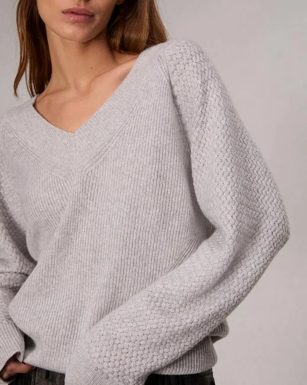 Sweaters and Sweatshirts Women Rag and Bone Kaylee Cashmere Sweater Heather Grey