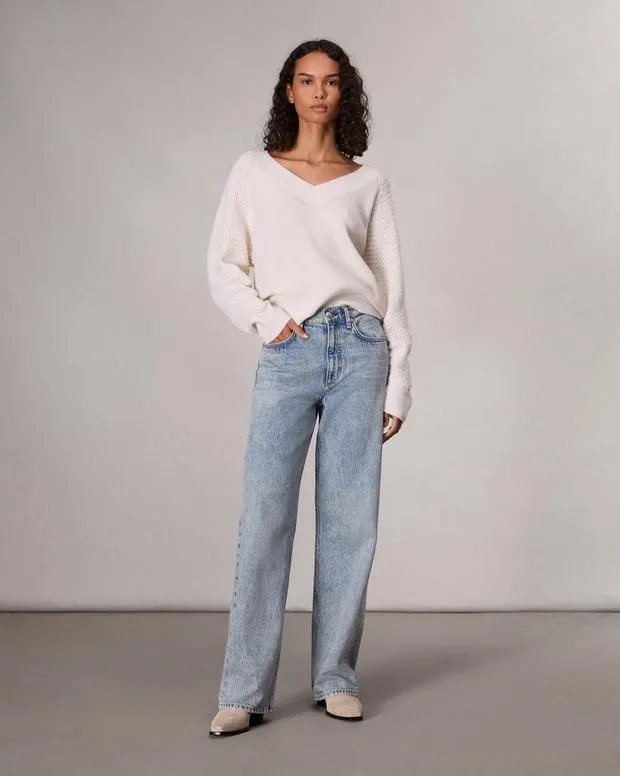 Sweaters and Sweatshirts Women Rag and Bone Kaylee Cashmere Sweater Ivory