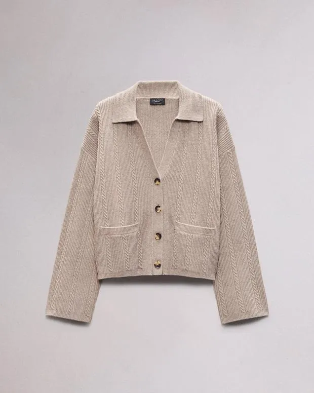 Sweaters and Sweatshirts Women Rag and Bone Maud Cashmere Cardigan Oatmeal