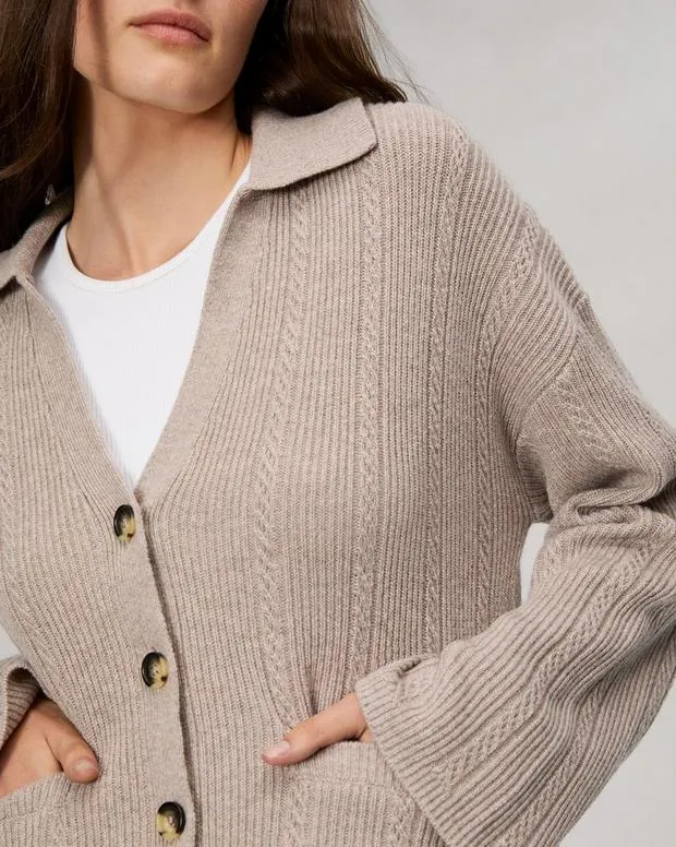 Sweaters and Sweatshirts Women Rag and Bone Maud Cashmere Cardigan Oatmeal