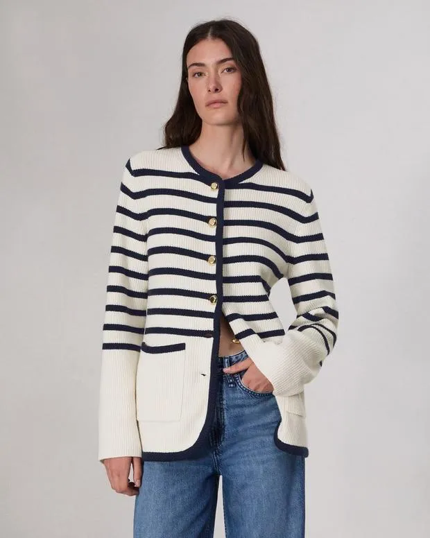 Sweaters and Sweatshirts Women Rag and Bone Nancy Wool Cardigan Ivory