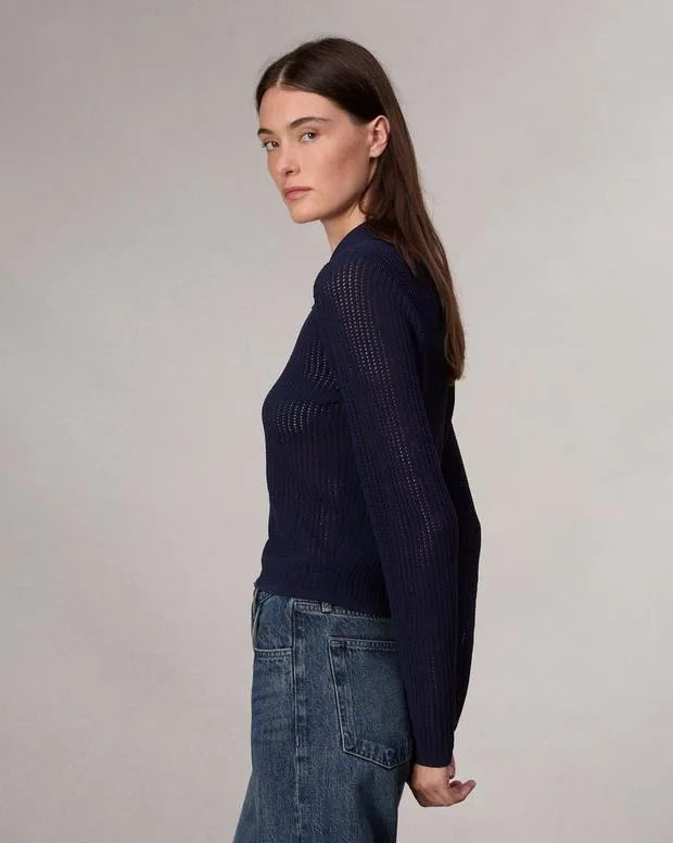 Sweaters and Sweatshirts Women Rag and Bone Viola Polo Sweater Indigo