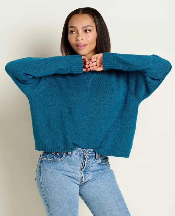 Sweaters Foxfern Crew Sweater Hydro 8211 ToadandCo Women8217s