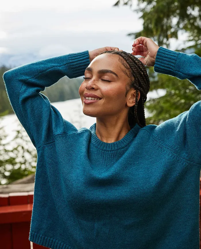 Sweaters Foxfern Crew Sweater Hydro 8211 ToadandCo Women8217s
