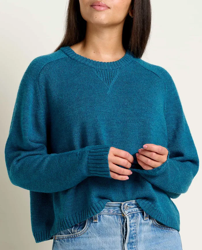 Sweaters Foxfern Crew Sweater Hydro 8211 ToadandCo Women8217s