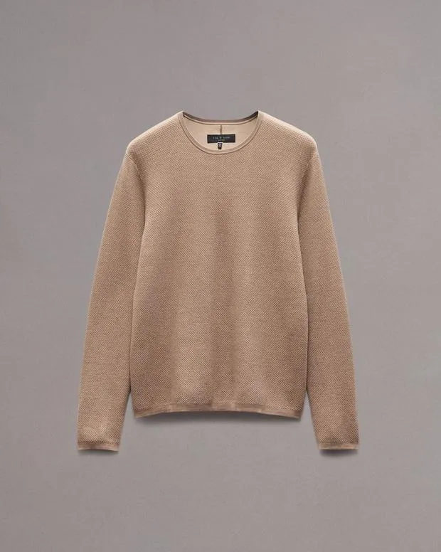 Sweaters Men Rag and Bone Bennet Crewneck Sweater Desert
