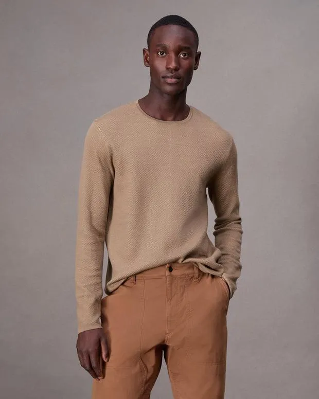 Sweaters Men Rag and Bone Bennet Crewneck Sweater Desert