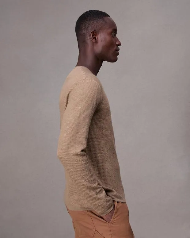 Sweaters Men Rag and Bone Bennet Crewneck Sweater Desert