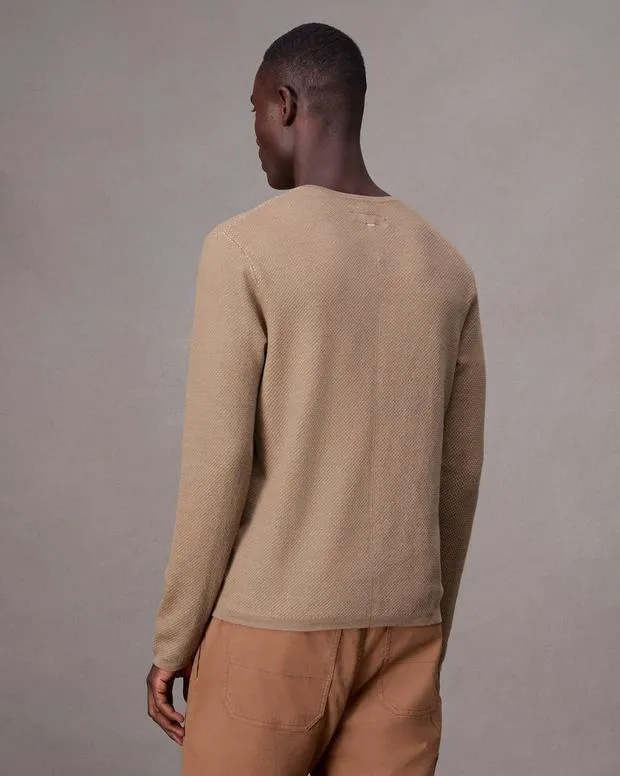 Sweaters Men Rag and Bone Bennet Crewneck Sweater Desert