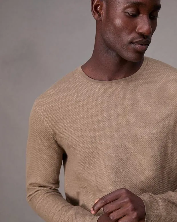 Sweaters Men Rag and Bone Bennet Crewneck Sweater Desert