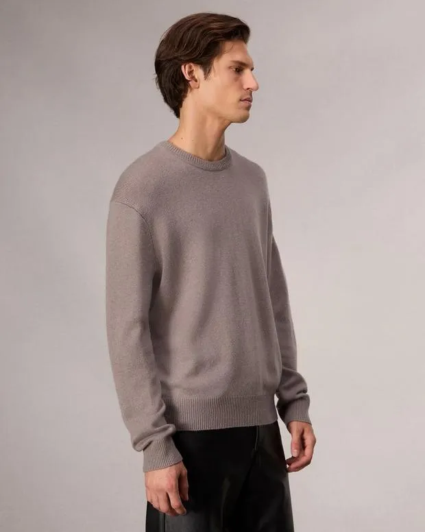 Sweaters Men Rag and Bone Downing Cashmere Sweater Grey