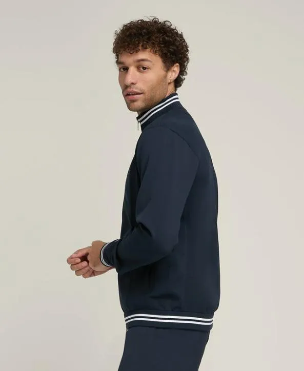 Sweaters Men Wilson Winners Tennis Knit Jacket Classic Navy Sweaters Men Wilson Winners Tennis Knit Jacket Classic Navy
