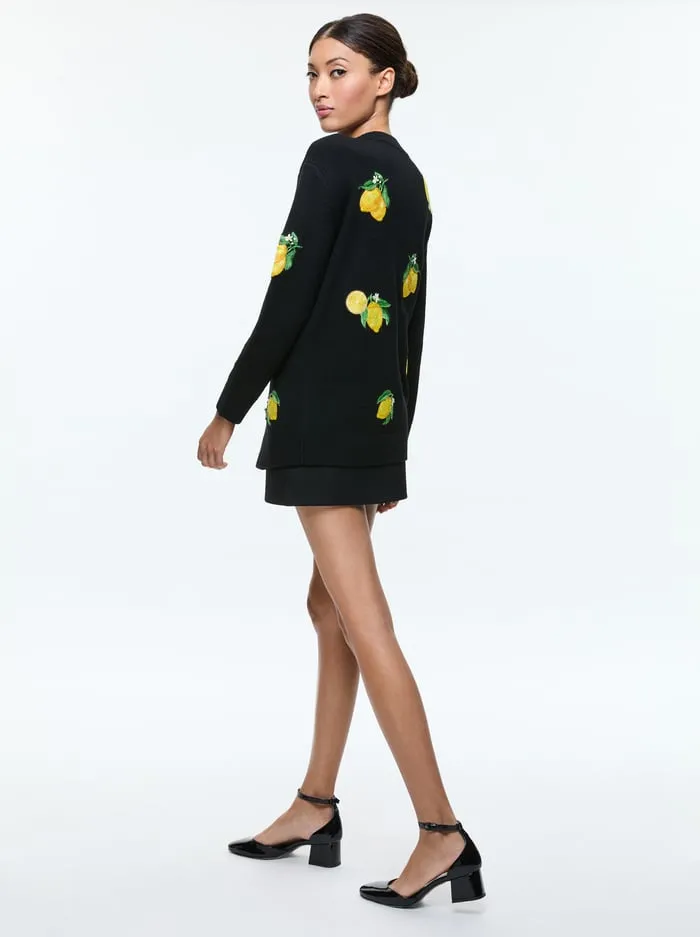 Sweaters Women Alice Olivia Bradford Cardigan Lemon Tree