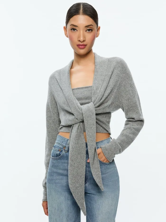 Sweaters Women Alice Olivia Lanita Cardigan Medium Heather Grey