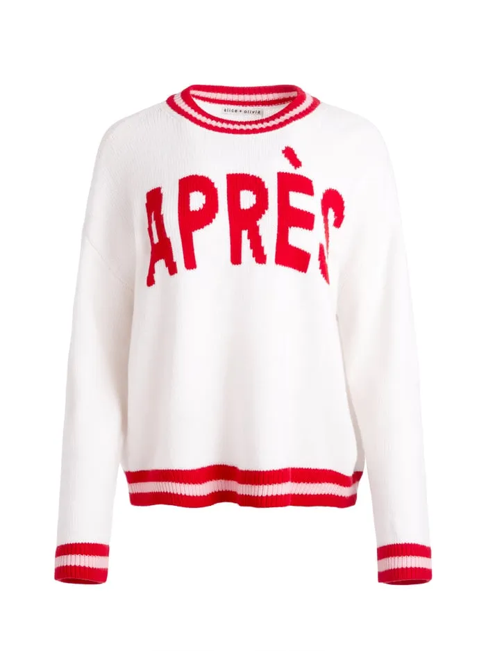 Sweaters Women Alice Olivia Ogden Pullover Ecru Multi