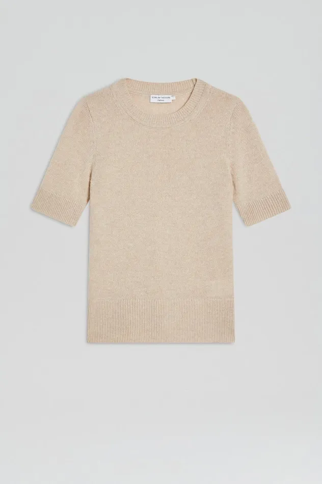 Sweaters Women Scanlan Theodore CASHMERE SLIM FIT SWEATER 5 Wheat Sweaters Women Scanlan Theodore CASHMERE SLIM FIT SWEATER 5 Wheat