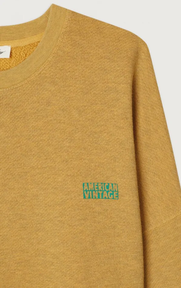 Sweatshirt Doven Overdyed Curry Men American Vintage Sweatshirts Sweatshirt Doven Overdyed Curry Men American Vintage Sweatshirts