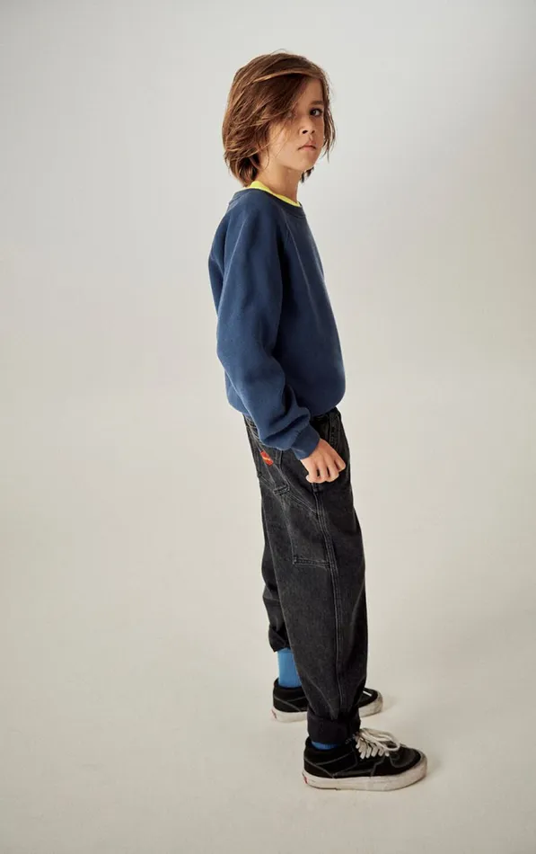 Sweatshirt Izubird Navy Vintage Kids American Vintage Sweatshirts Sweatshirt Izubird Navy Vintage Kids American Vintage Sweatshirts