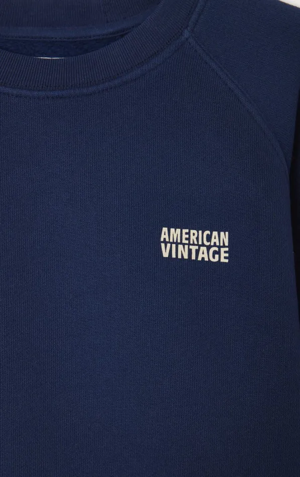 Sweatshirt Izubird Navy Vintage Kids American Vintage Sweatshirts Sweatshirt Izubird Navy Vintage Kids American Vintage Sweatshirts