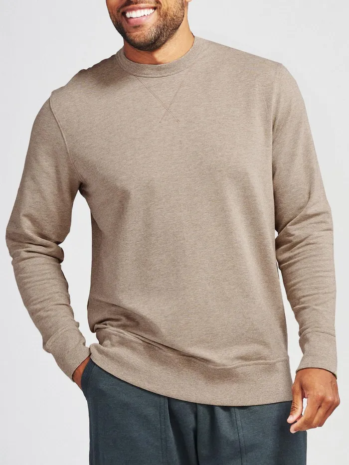 Sweatshirts Hoodies Men Tasc Performance Varsity French Terry Sweatshirt