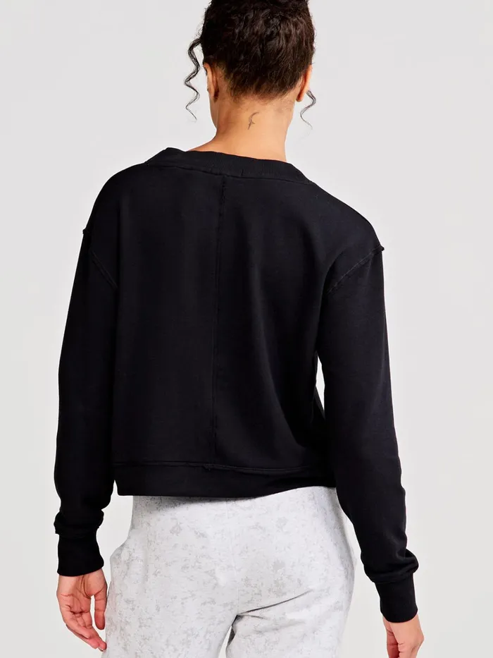Sweatshirts Hoodies Women Tasc Performance Varsity Henley Sweatshirt