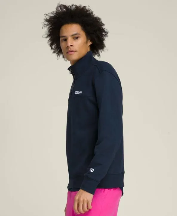 Sweatshirts Men Wilson Millennium HalfZip Sweatshirt Classic Navy Sweatshirts Men Wilson Millennium HalfZip Sweatshirt Classic Navy