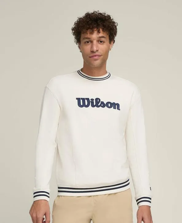 Sweatshirts Men Wilson Parkside Crew Sandrift Classic Navy