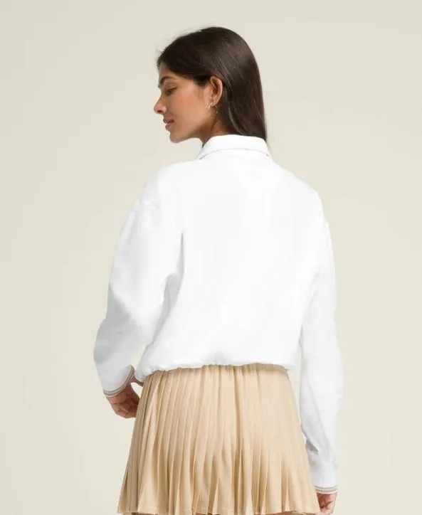 Sweatshirts Women Wilson Davenport Woven Pop Over Bright White Sweatshirts Women Wilson Davenport Woven Pop Over Bright White