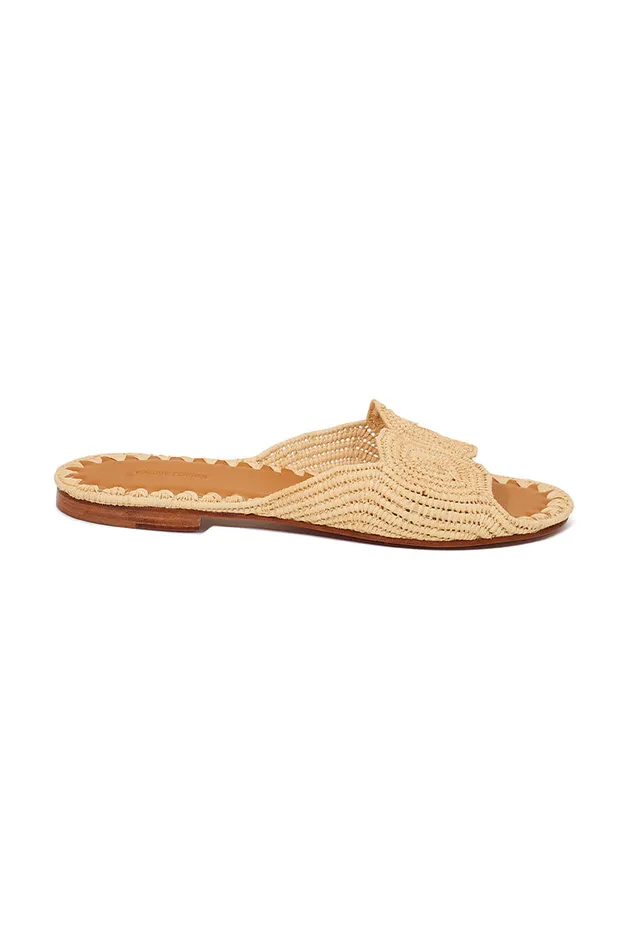Swim Women LoveShackFancy Carrie Forbes Naima Sandals Natural
