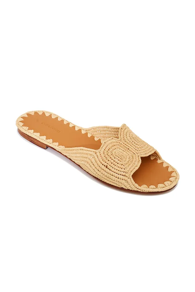 Swim Women LoveShackFancy Carrie Forbes Naima Sandals Natural