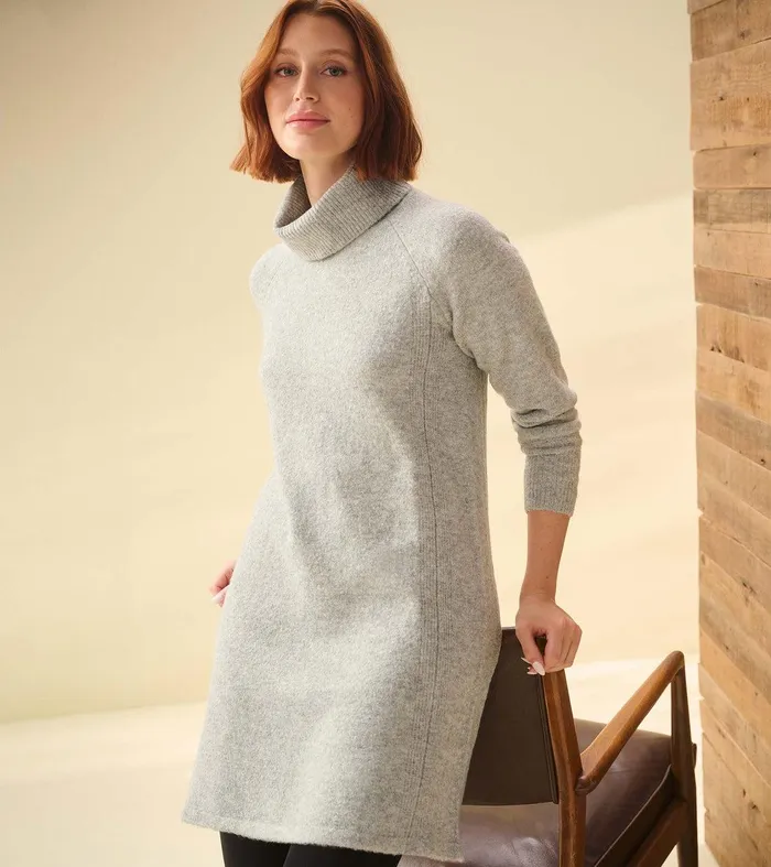 Swing Sweater Dress 8211 Grey Heather Hatley